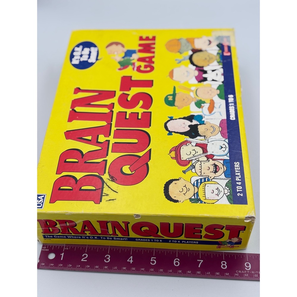 1993 Brain Quest University Game Gr 1 - 6 for 2 - 4 Players Educational Trivia